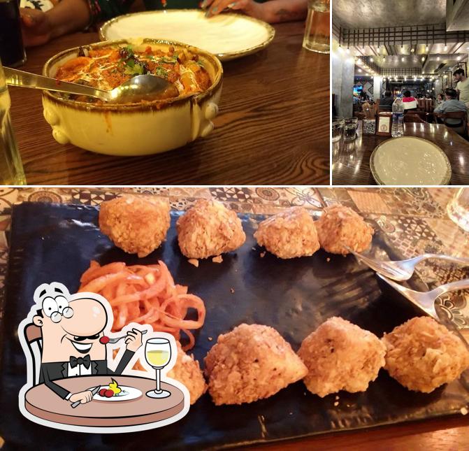 The restaurant's food and bar counter