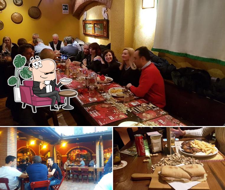 La immagine di interni e cibo da Befed Brew Pub Fiumicello