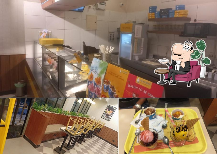 The photo of interior and food at Polar Bear Ice cream Sundaes - Kurnool
