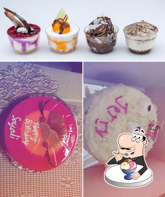Merwans Cake Stop serves a selection of sweet dishes