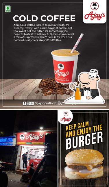 Enjoy a drink at Ajay's