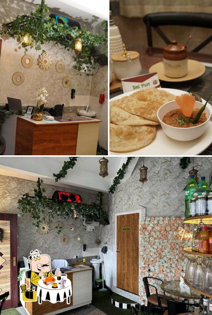 The restaurant's food and beverage