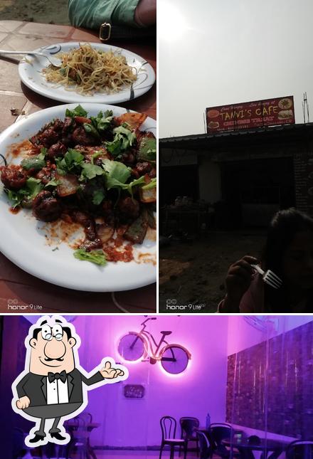 Among different things one can find interior and food at Tanvi & cafe
