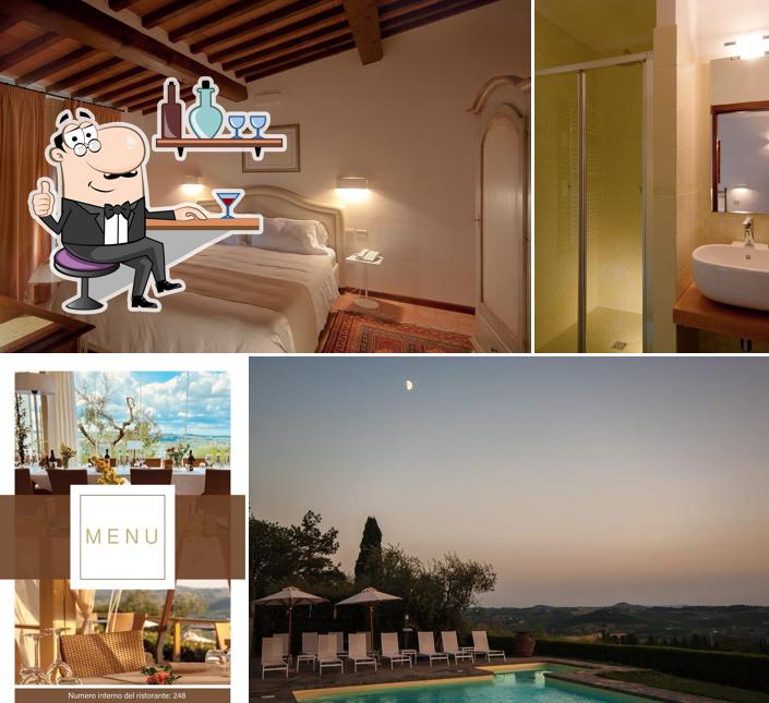 Gli interni di Villa I Barronci Resort & SPA