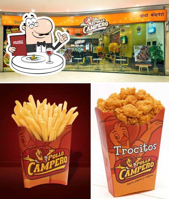 Food at Pollo Campero