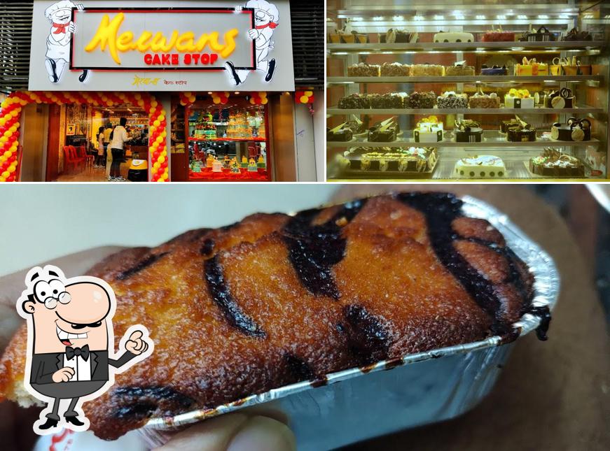 Check out the image showing exterior and food at Merwans Cake Shop