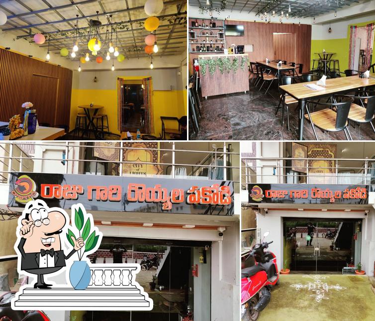 The restaurant's exterior and interior
