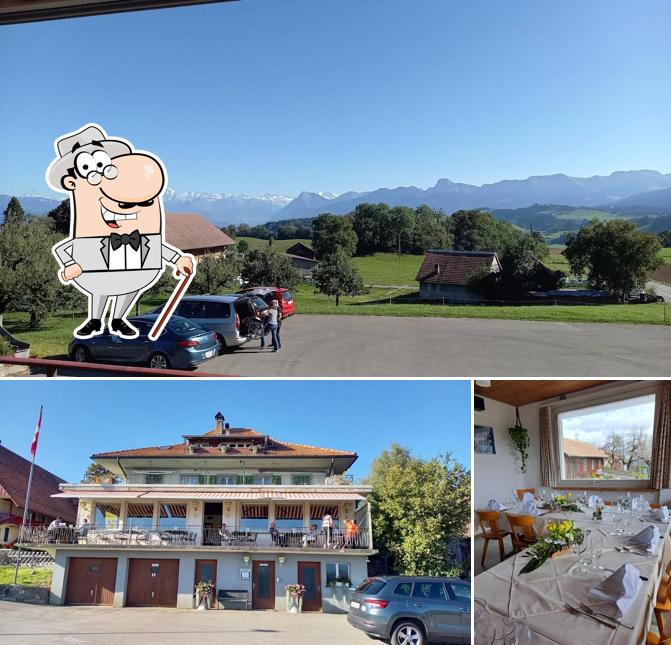 Tra le diverse cose da Restaurant Rössli Hasli si possono trovare la esterno e interni