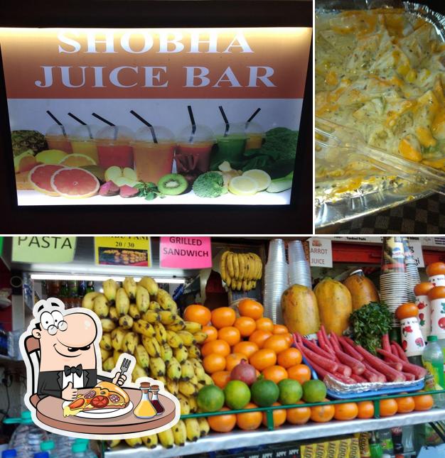 Order pizza at Shobha Juice Bar