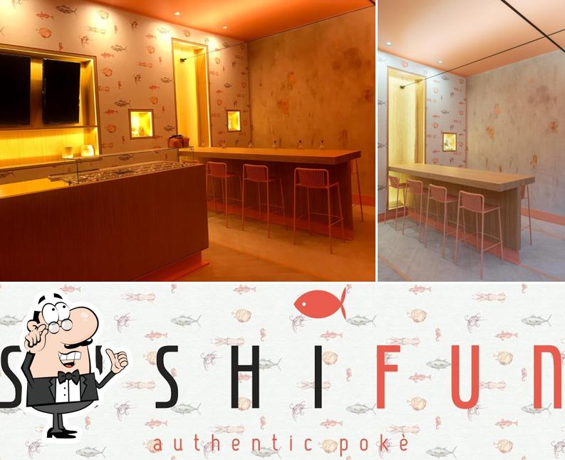 Gli interni di Sushi Fun