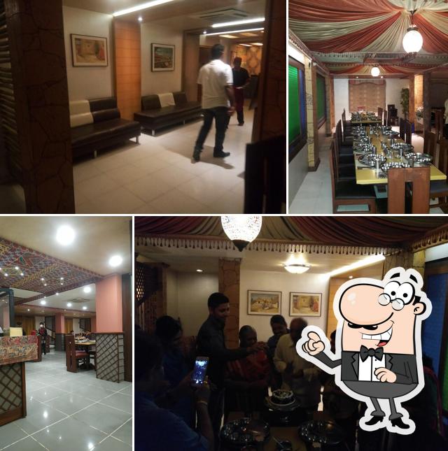 The interior of Vangi Dining Hall - Best Restaurants, Gujarati Thali, Veg Restaurants, Gujarati Restaurants