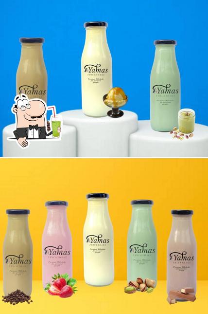 Enjoy a beverage at Yamas Thickshake