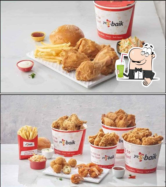 Enjoy a beverage at Yes Baik