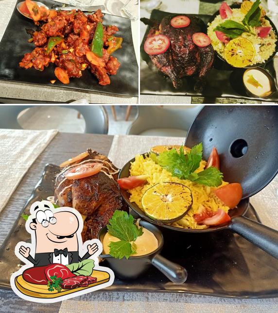 The cork bar offers meat meals