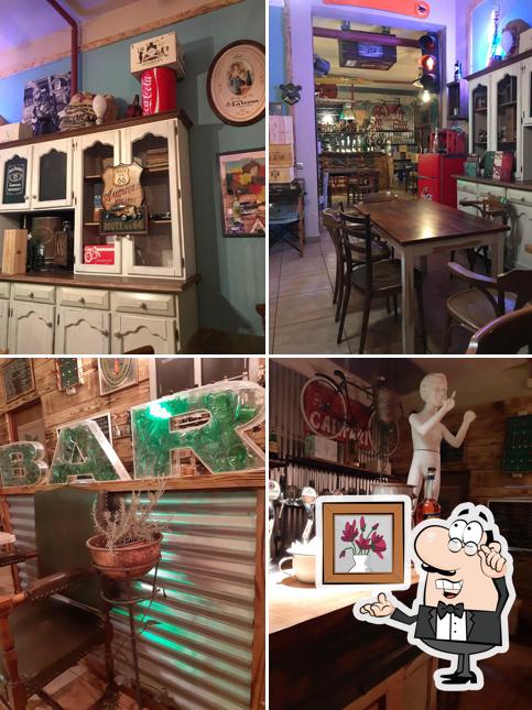 Gli interni di Wine Station Café