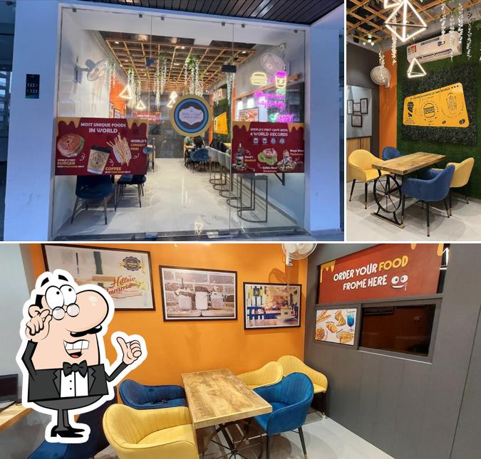 The interior of Helly and chilly cafe gandhinagar