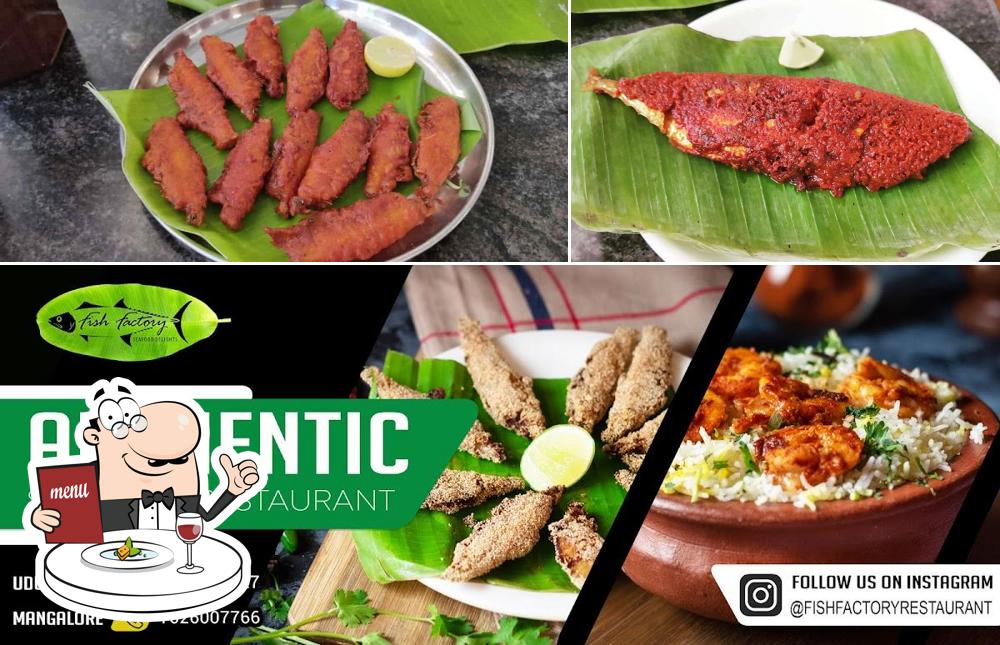 Food at Fish Factory Restaurant