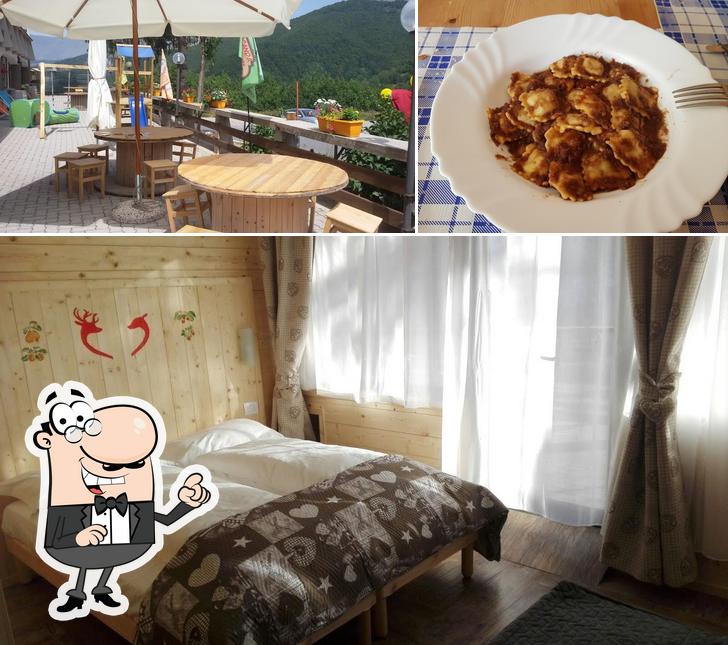 La immagine di interni e cibo da Locanda di 1400