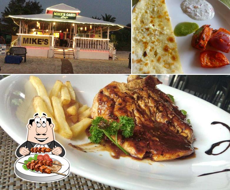 Food at Mike's Oasis Beach Shack