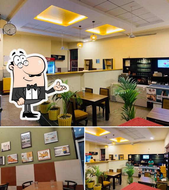 Take a seat at one of the tables at Ranjan Snack Foods