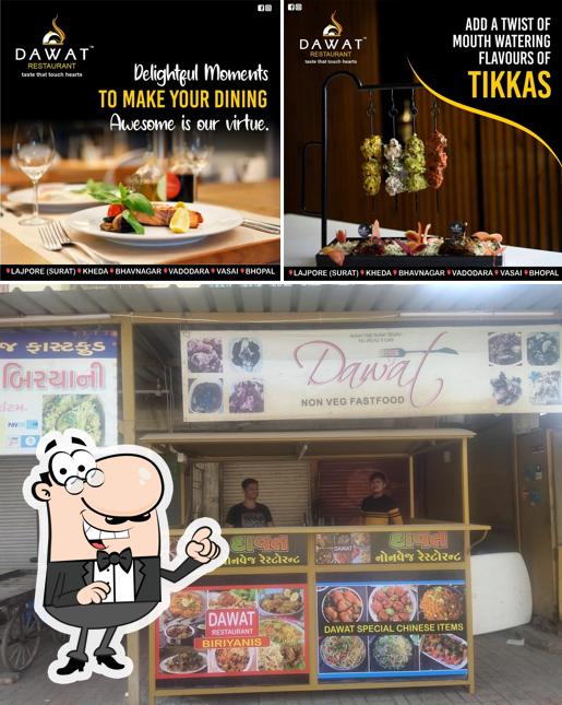 Check out how Davat nonveg restaurant looks inside