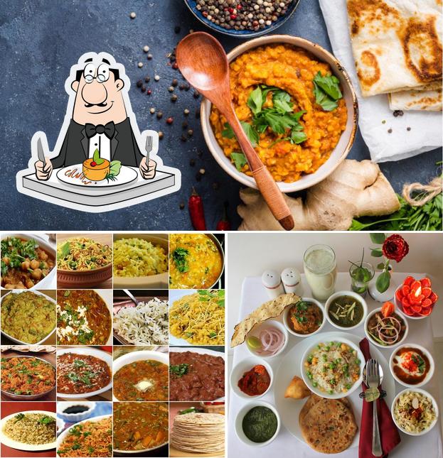Food at Dharm Food's Family Restaurant