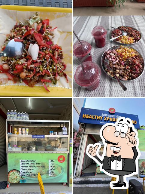 Healthy sprouts salad