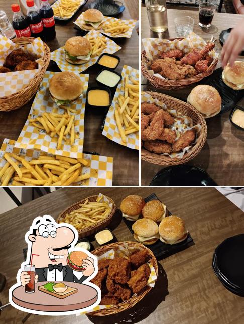 Get a burger at King's Crust Cafe