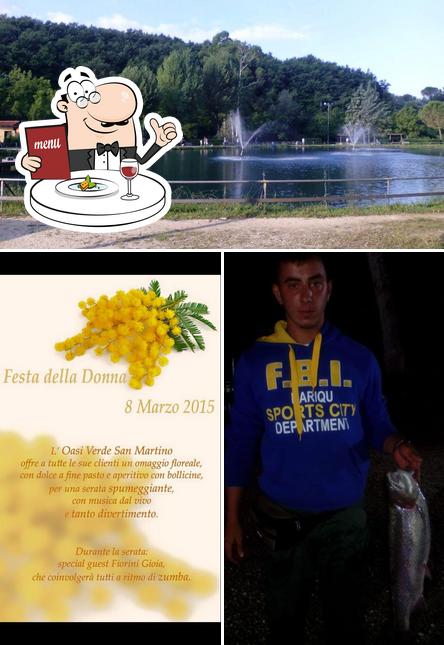 La immagine di cibo e esterno da Oasi Verde San Martino
