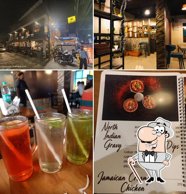 You can get some fresh air outside Charcoal Shack Restaurant