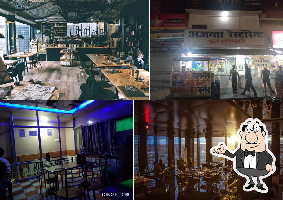 The interior of Ajanta Restaurant