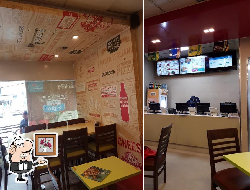 The interior of Domino's Pizza Rangpo, Sikkim