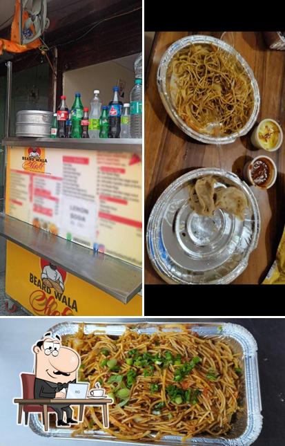 The picture of Beard Wala Chef’s interior and food
