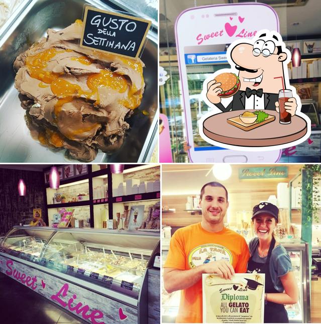 Ordina un hamburger a Gelateria Sweet Line San Marino