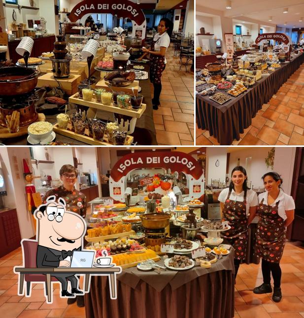 Gli interni di Isola dei Golosi