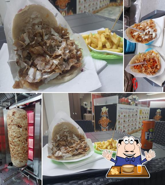 Panino con maiale stirato al Mini doner kebab