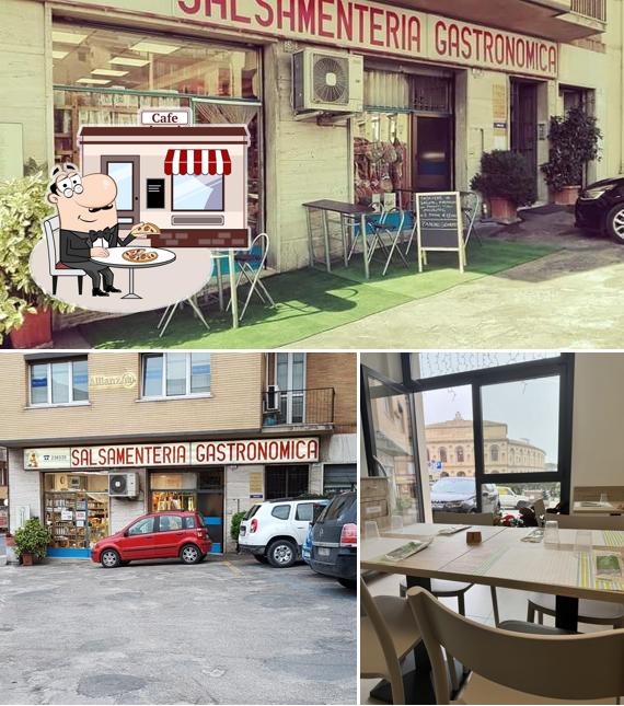 Gli esterni di Salumeria e Rosticceria Porfiri