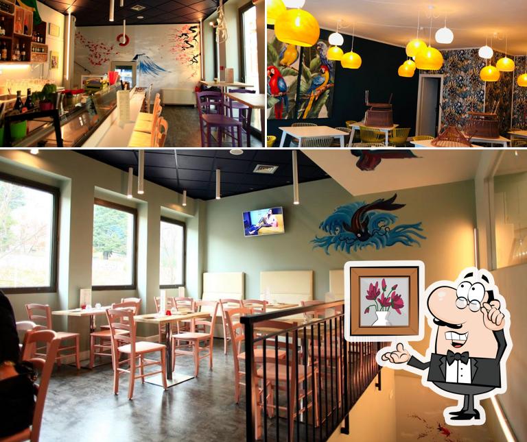 Dai un'occhiata agli interni di Satya Temakeria