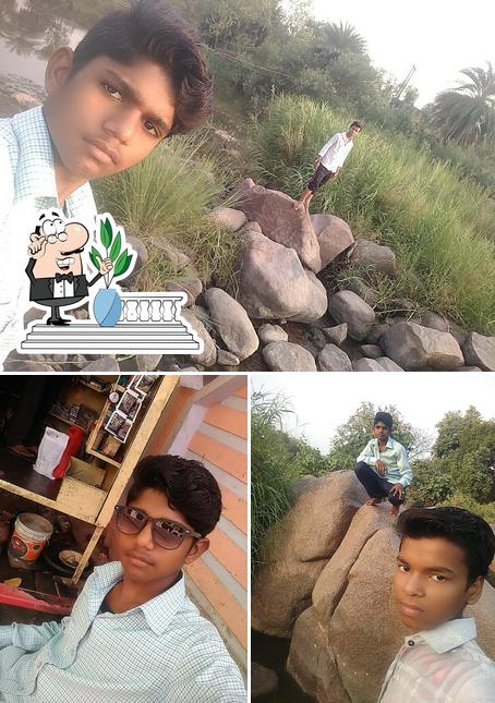 The photo of exterior and interior at maa kali cyber cafe