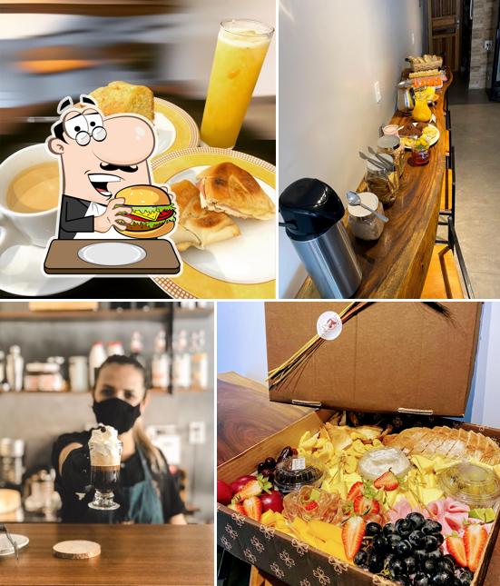 Peça um hambúrguer no Espaço Café