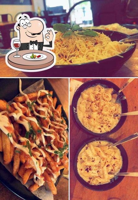 Food at Hashtag cafe and Chinese restaurant