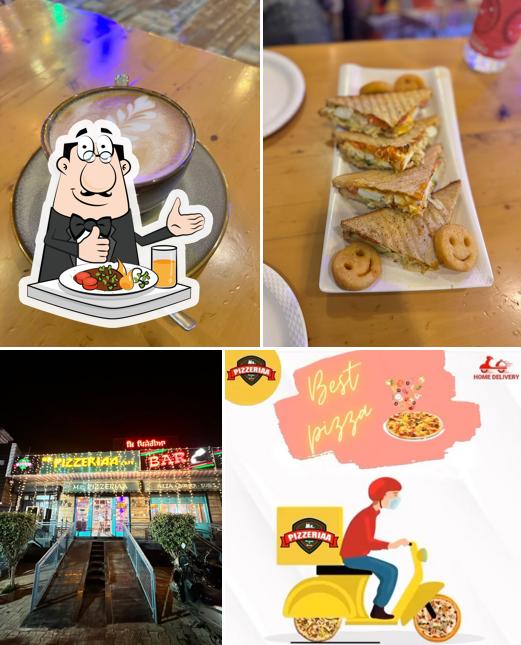 This is the picture showing food and exterior at Mr Pizzeriaa