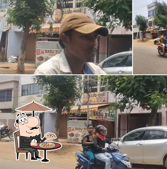 Check out how Babu Bhai Fast Food looks outside
