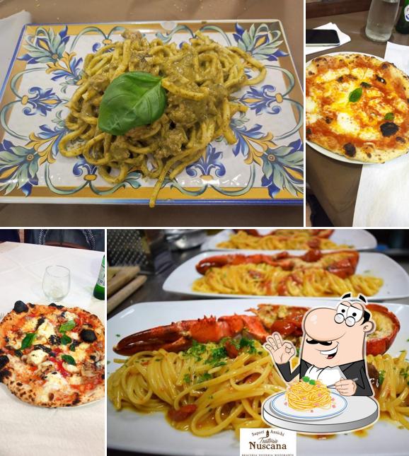 Spaghetti alla carbonara al Trattoria "Nuscana"