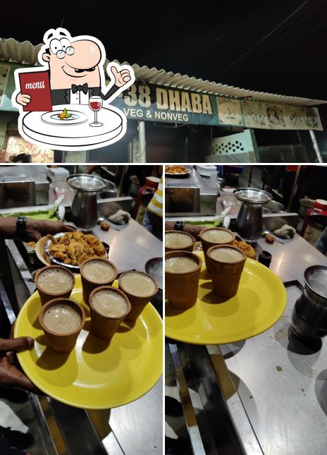 Among different things one can find food and exterior at UP38 DHABA
