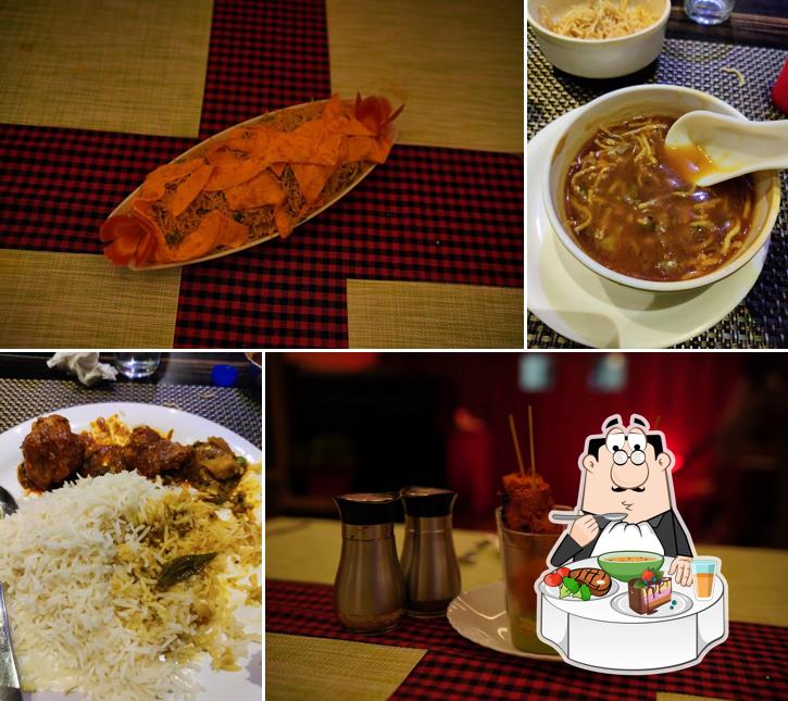 Hot and sour soup at Aroma Restaurant