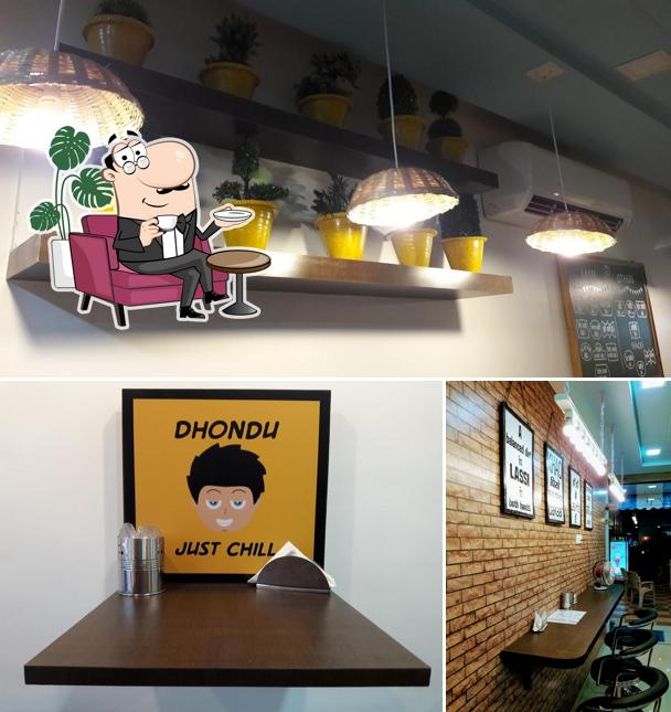 The interior of Patiala Lassi Bar