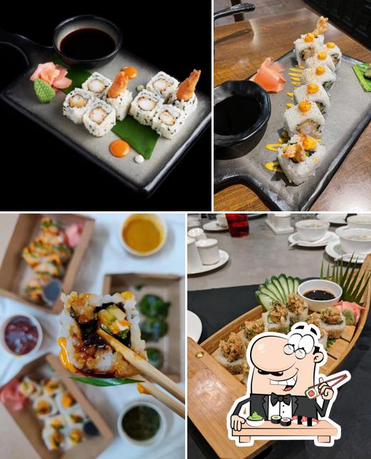 Try out various sushi options
