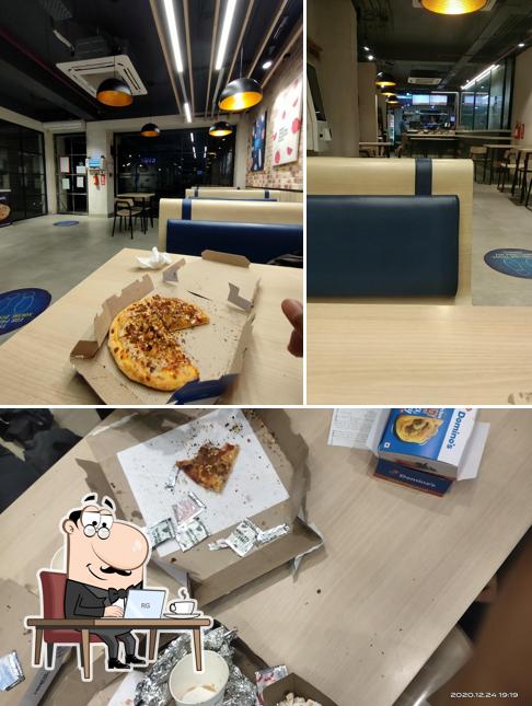 The interior of Domino's Pizza Silchar, ASSAM