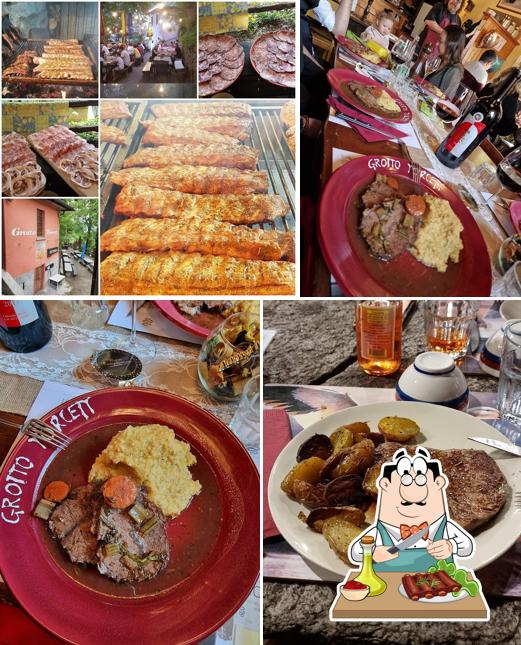 Grotto Torcett dal 1868 propone pasti a base di carne